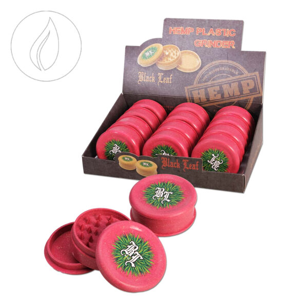 Black Leaf Grinder 3 Parts BIO Red